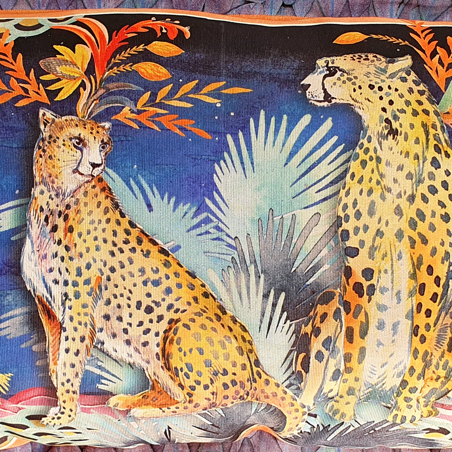 Fiesta Cheetah Cushion Cover, Standard, Cotton-linen blend