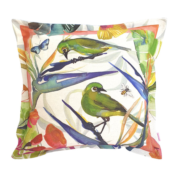 Strelitzia Cushion Cover, Standard, Cotton-Linen Blend