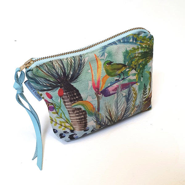 Zip pouch with Cycad artwork